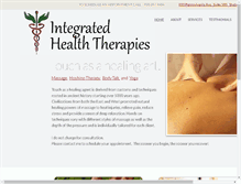 Tablet Screenshot of integratedhealththerapies.net